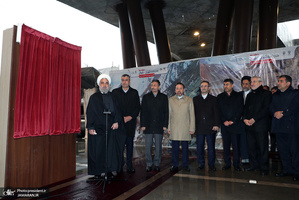 افتتاح منطقه یک آزاد راه تهران - شمال با حضور رئیس جمهور