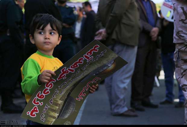 حاشیه نگاری خبرنگار ایرنا از راهپیمایی روز قدس در سنندج