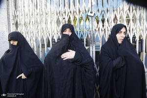 دسته عزاداری روز شهادت حضرت زهرا (س) با حضور آیت الله العظمی وحید خراسانی