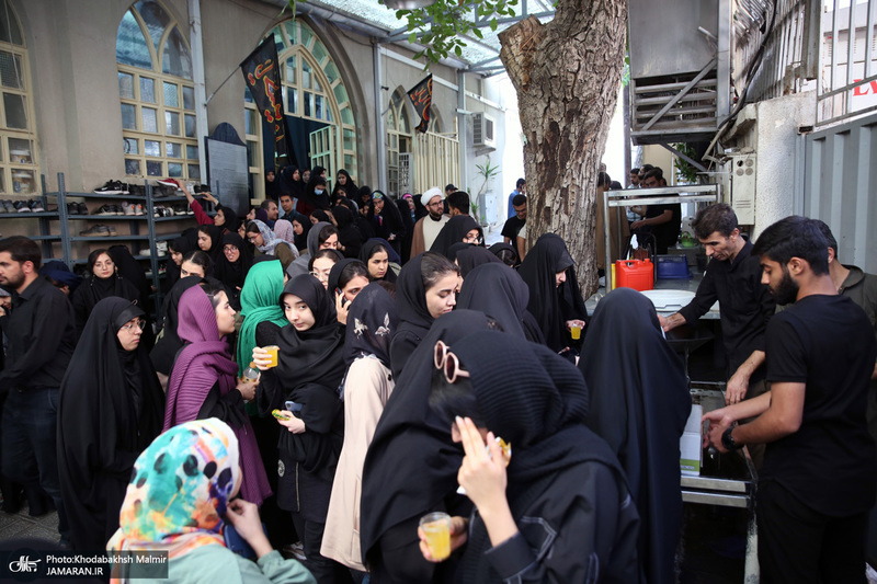 مراسم عزاداری دانشجویان دانشگاه علوم پزشکی تهران به مناسبت شهادت حضرت رقیه در حسینیه جماران