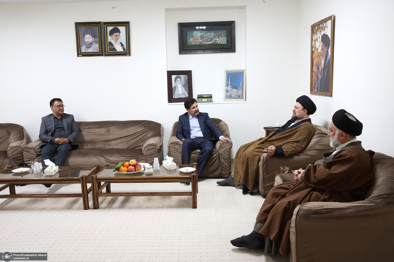 دیدار آقای عبدالکریم حسین‌زاده معاون رئیس جمهور با سید حسن خمینی