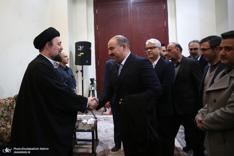 دیدار وزیر ارتباطات و معاونین با سید حسن خمینی