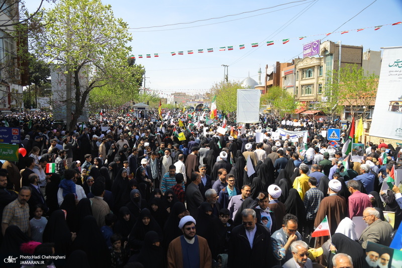 راهپیمایی باشکوه روز قدس در قم -1