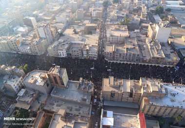 مراسم میلیونی تشییع سردار شهید سپهبد حاج قاسم سلیمانی و شهدای حمله تروریستی آمریکا+ عکس و فیلم