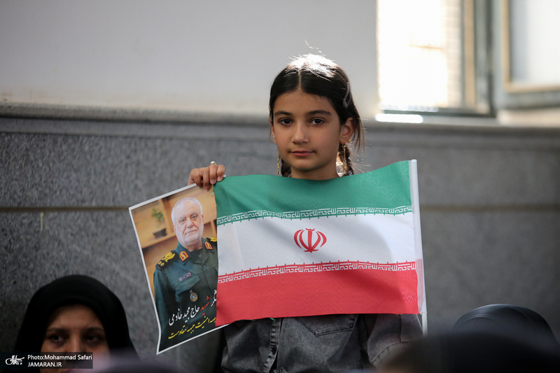 مراسم هفتمین روز شهادت سرلشگر پاسدار شهید مجید خادمی در روستای امیر حاجیلو - فسا