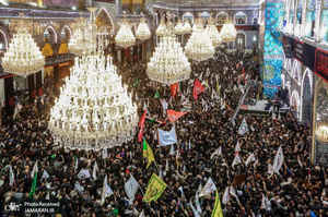 تشییع باشکوه شهیدان سردار قاسم سلیمانی و ابومهدی المهندس در کربلا و نجف