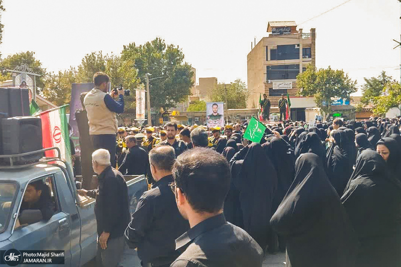 تشییع پیکر شهید «محمد انصاری» در خمین