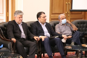 دیدارها معاون فرهنگی و هنری موسسه تنظیم و نشر آثار امام خمینی از شهرستان خمین‎‎