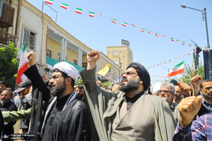 راهپیمایی مردم قم در سالروز قیام 15 خرداد‎‎