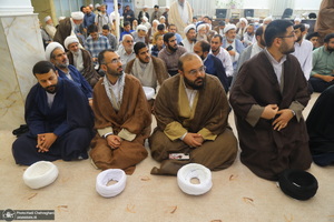مراسم عمامه گذاری طلاب روز ولادت پیامبر اکرم (ص) و امام جعفر صادق (ع) در بیوت مراجع
