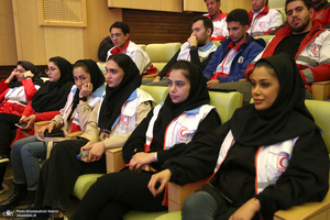 همایش جوانان هلال احمر استان مرکزی در بیت تاریخی حضرت امام