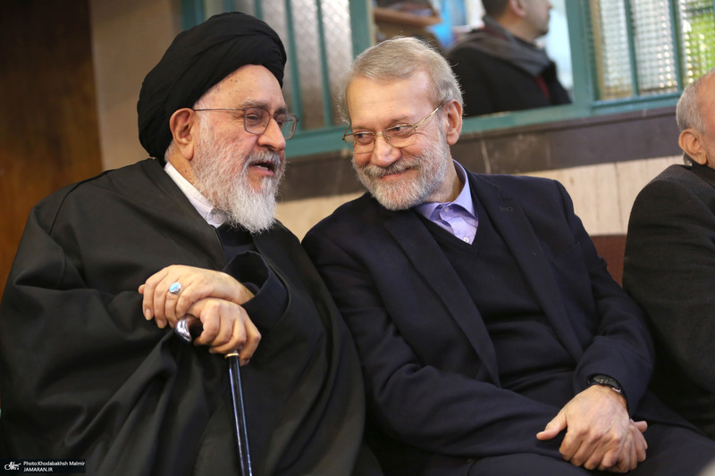 مراسم سالگرد رحلت آیت‌الله سید محمد موسوی بجنوردی در حسینیه جماران  -1