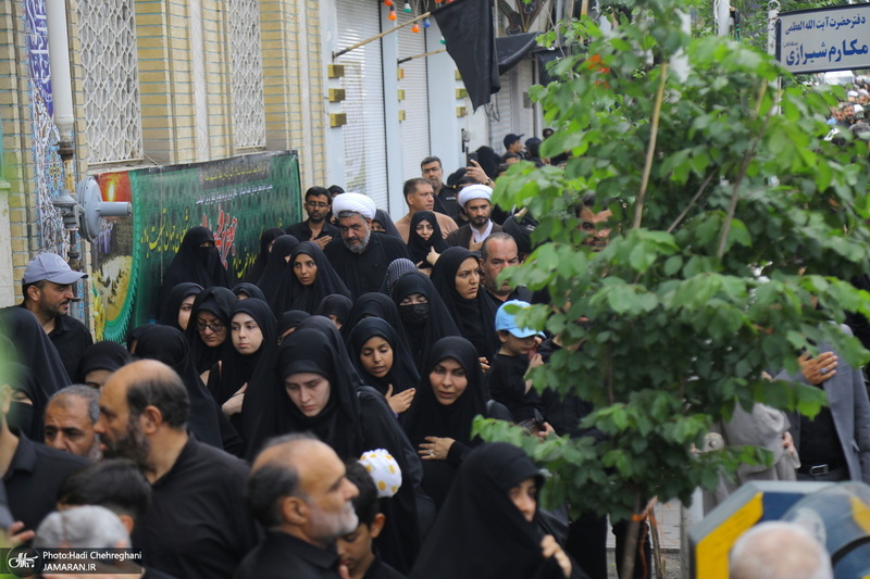 دسته عزای شهادت امام صادق(ع) با حضور آیت الله العظمی وحید خراسانی