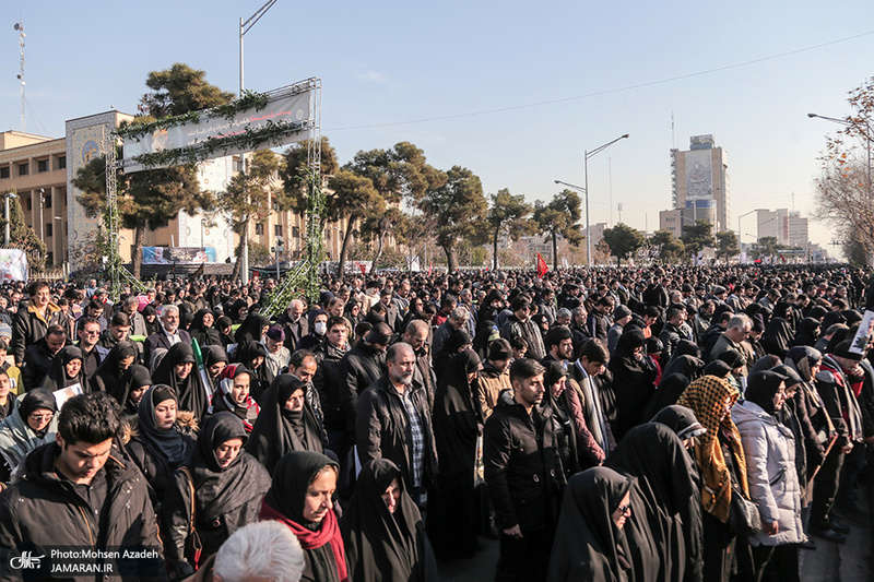 حضور میلیون ها تهرانی در تشییع پیکر مطهر سردار قاسم سلیمانی - 4