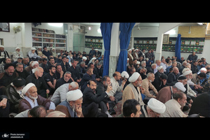 مراسم عزاداری شهادت امام صادق (ع)  در بیت آیت الله العظمی صانعی (ره)