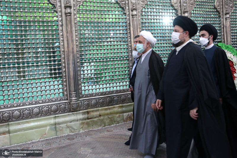 تجدید میثاق رئیس قوه قضائیه و مسئولان عالی قضایی با آرمان‌های حضرت امام خمینی (س)