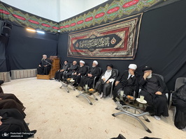 مراسم عزاداری روز تاسوعای حسینی در بیوت مراجع و علماء‎