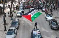 تظاهرات همبستگی با فلسطینی ها در مونترال کانادا (6)