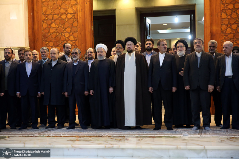 تجدید میثاق رییس جمهور و اعضای هیات دولت با آرمان های امام خمینی(س)