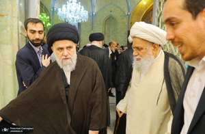 مراسم ترحیم آیت الله نورالله شاه آبادی(ره) در مسجد اعظم قم