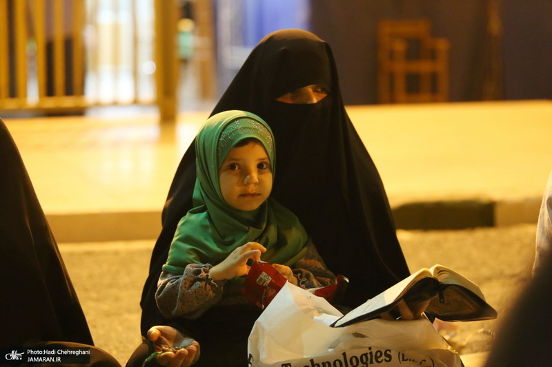 مراسم احیای شب بیست و یکم ماه رمضان در حرم کریمه اهل بیت(س)