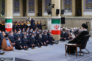 دیدار جمعی از فرماندهان نیروی هوایی و پدافند هوایی ارتش با رهبر معظم انقلاب