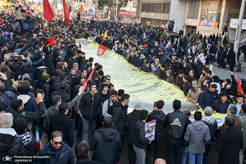  حضور میلیون ها تهرانی در تشییع پیکر مطهر سردار قاسم سلیمانی - 9 