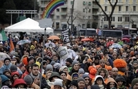 تظاهرات ایتالیا