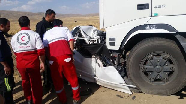 تصادف پراید در جاده اردبیل جان پنج نفر را گرفت