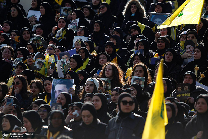 تصاویر اختصاصی جماران از مراسم تشییع شهیدان سید حسن نصرالله و سید هاشم صفی الدین -1