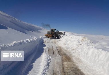 راه ارتباطی چهار روستای برفگیر میاندوآب بازگشایی شد