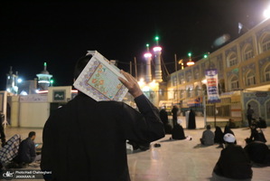 مراسم احیای شب بیست و یکم ماه رمضان در جوار حرم کریمه اهل بیت(س)