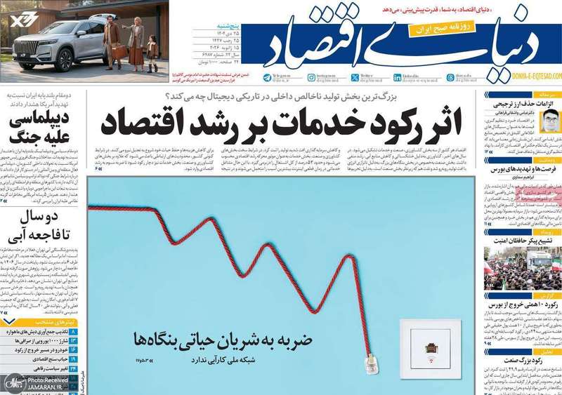 گزیده روزنامه های25 دی 1404