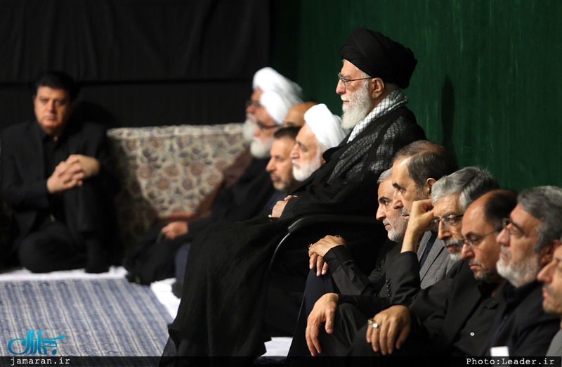 مراسم عزاداری شب عاشورای حسینی با حضور رهبر معظم انقلاب اسلامی