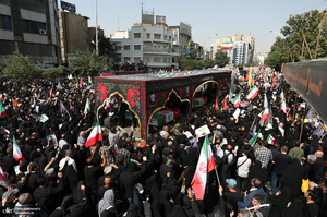 مراسم تشییع شهدای جنگ تحمیلی رژیم صهیونیستی در تهران-5