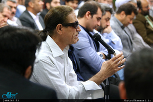 دیدار جمعی از شاعران و اهالی فرهنگ و ادب با رهبر معظم انقلاب