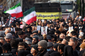 مراسم تشییع 200 شهید گمنام دفاع مقدس در تهران -2