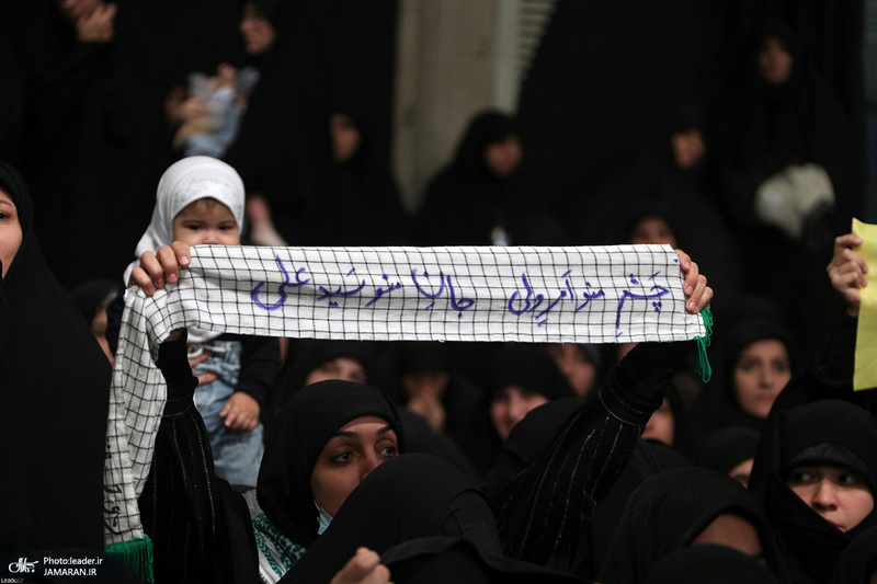 آخرین شب مراسم عزاداری شهادت حضرت فاطمه‌زهرا (س) در حسینیه امام خمینی