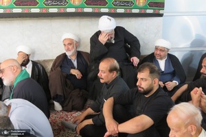 عزاداری اربعین حسینی در دفتر آیت الله العظمی صانعی (ره)