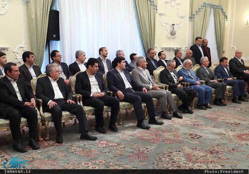 دکتر روحانی در دیدار عیدانه جمعی از وزرا،استانداران و مدیران دستگاههای اجرایی