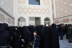 مراسم تشییع آیت الله رحمت (ره)  در حرم مطهر امام خمینی(س)