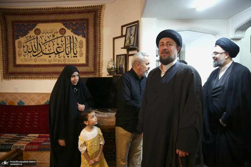 حضور سیدحسن خمینی در منزل شهید باقری