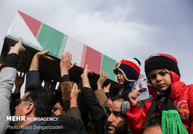 پیکر جانباز شهید اهل ری تشییع شد