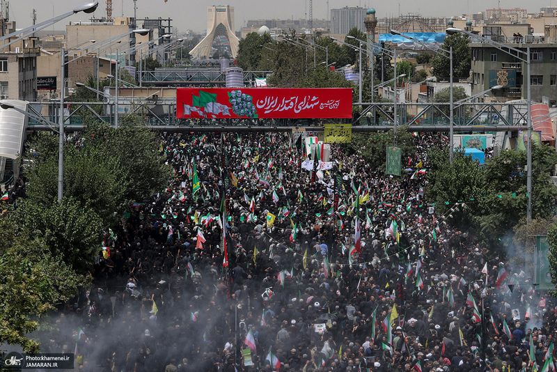 مراسم تشییع شهدای جنگ تحمیلی رژیم صهیونیستی در تهران-6