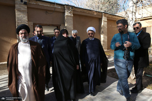 بازدید خانم دکتر فاطمه طباطبایی از دومین هفته فرهنگی بر آستان آفتاب