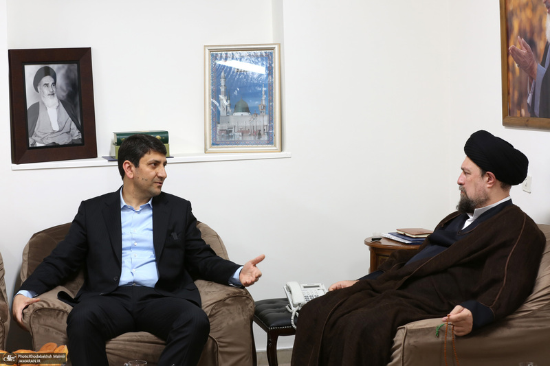 دیدار وزیر و معاونین وزارت ارتباطات با سید حسن خمینی