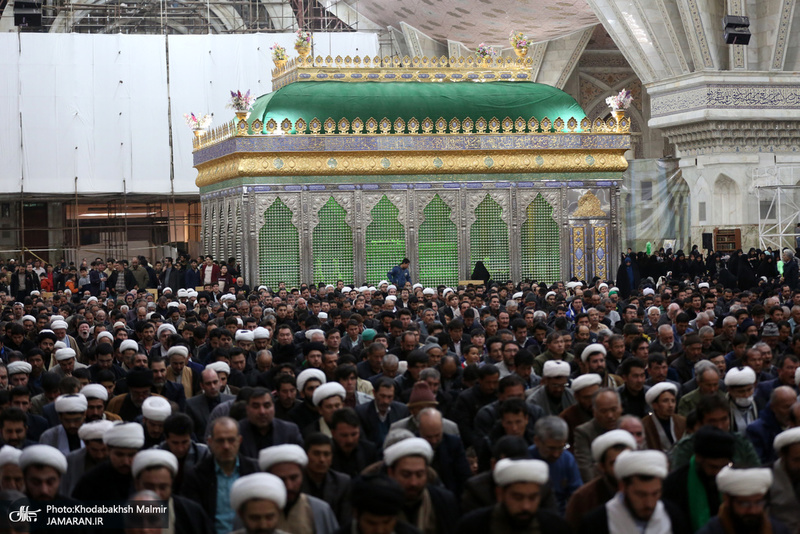 مراسم عزاداری شب شهادت حضرت زهرا (س) در حرم امام خمینی