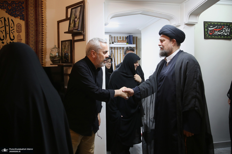 حضور سیدحسن خمینی در منزل شهید باقری