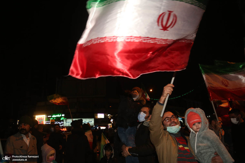 شادی مردم پس از صعود تیم ملی به جام جهانی قطر