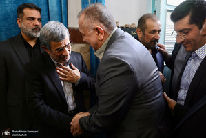 مراسم ختم خواهر محمود احمدی نژاد